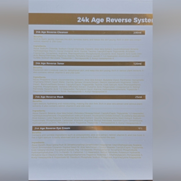 🎁 NEW • Luxury Age-Renewal Skincare Set with 24K Elements - Picture 8 of 9